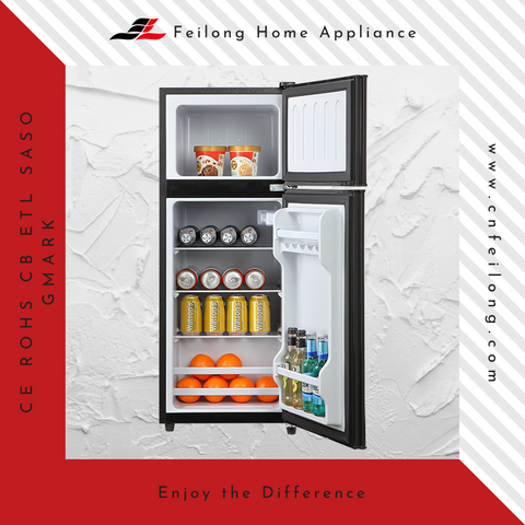 Einstellbarer Level-Rad-Doppel-Tür-Kühlschrank BCD-102